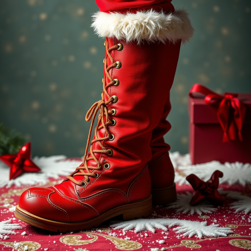 A Realistic Picture of Santa's Boots