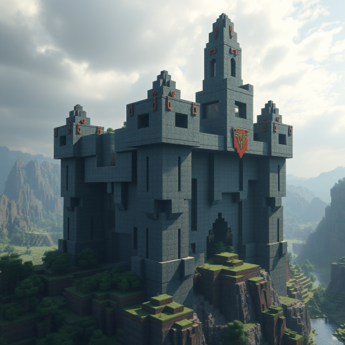 A Realistic Titan Using TNT in Minecraft