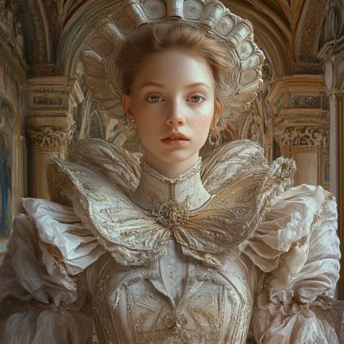 A Regal Figure in Renaissance Surrealism: A Masterpiece