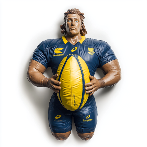 A Rugby Dummy Resembling Ilona Maher A Rugby Dummy Resembling Ilona Maher