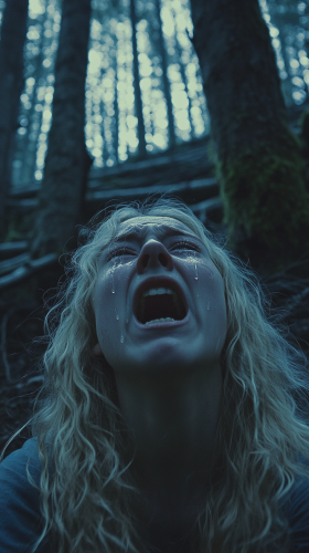 A Russian Girl's Heartbreaking Moment in Forest