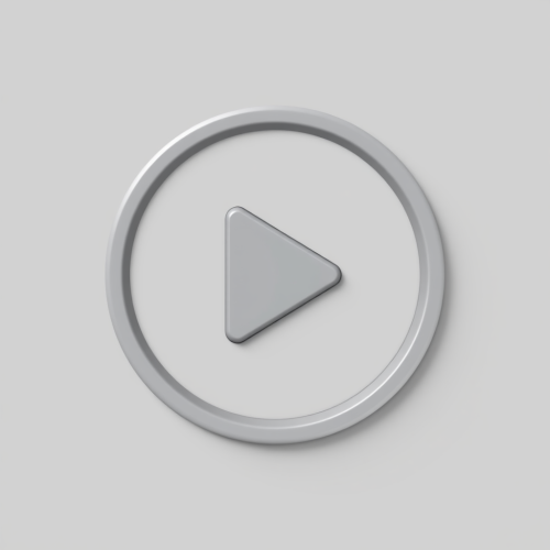 A Sleek Modern Grey Play Button