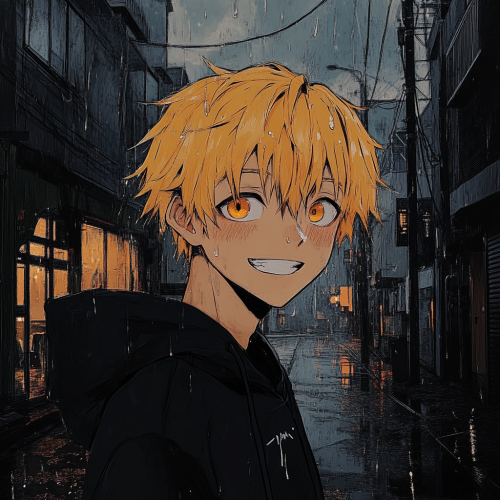 A Smiling Young Man with Ghost Powers