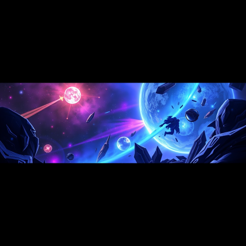 A Space-Themed League of Legends YouTube Banner