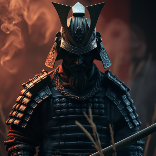 A Spiritual Samurai wearing Obsidian Armor