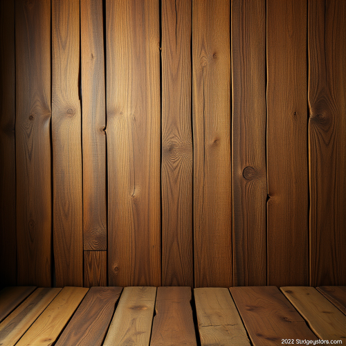 A Steampunk Studio with Wooden Background