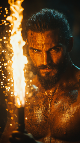 A Strong, Sweaty Greek God of Fire Smithing