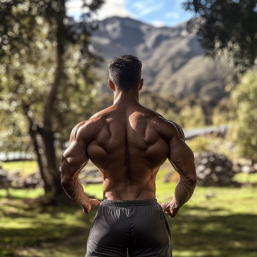 A Strong Chilean Man in Nature