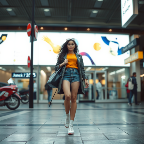 A Stylish Highstreet Model