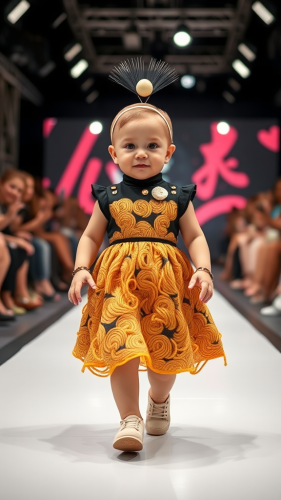 A Stylish and Playful Baby Fashion Show