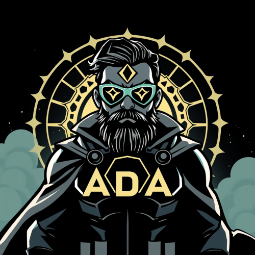 A Superhero Charles Hoskinson from Cardano Logo