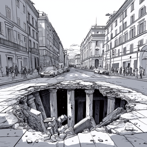 A Surprise in a Roman Road Pothole