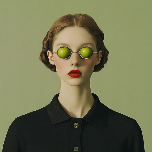 A Surrealistic Giorgio de Chirico-inspired Anime Portrait A Surrealistic Giorgio de Chirico-inspired Anime Portrait