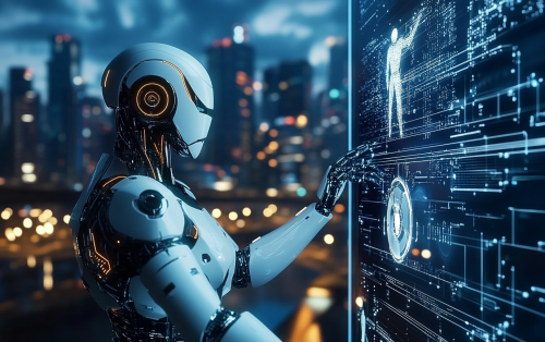 A Thrilling City of Tomorrow with Robots