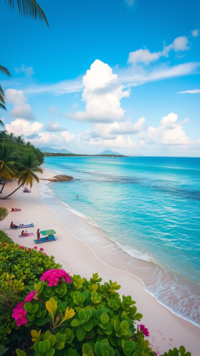 A Tropical Beach with Fun Activities in HD