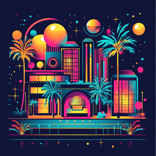 A Vibrant Disco Club In Miami, 1970s-inspired