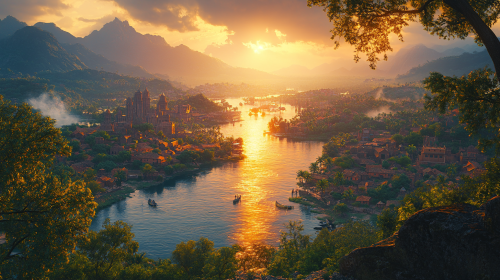 A Vibrant Evening in Nigeria's Lagos Skyline