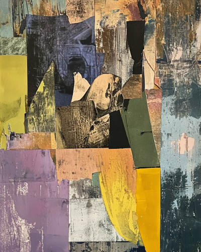 A Vintage Collage Painting with Deep Emotion A Vintage Collage Painting with Deep Emotion