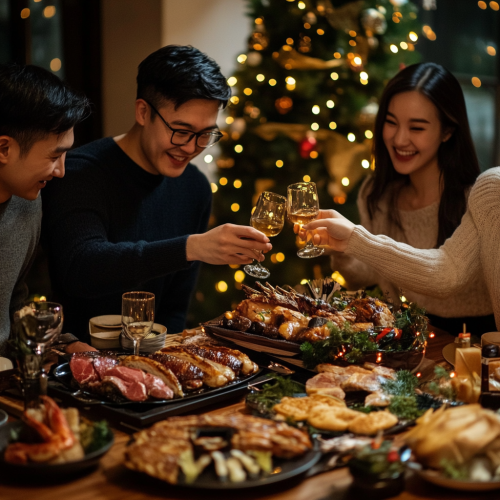 A Warm New Year Dinner with Family and Friends
