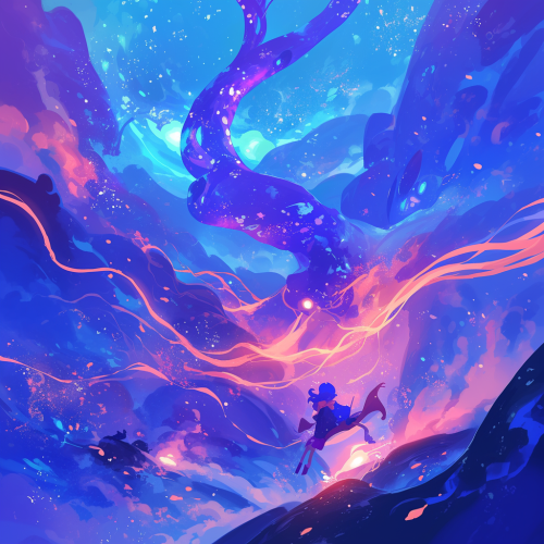 A Whimsical Space Adventure with Luna and Sol