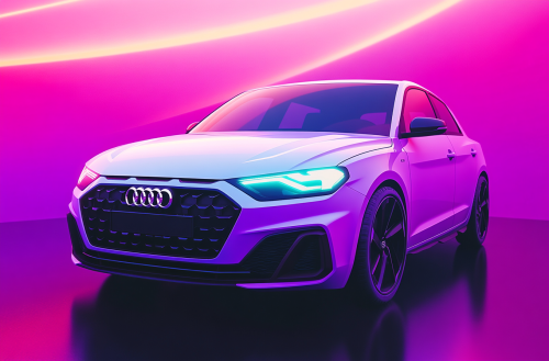 A White Audi A1 with Black Details