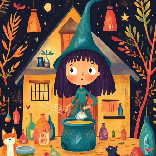 A Witch's Magical Potions and Spells Book