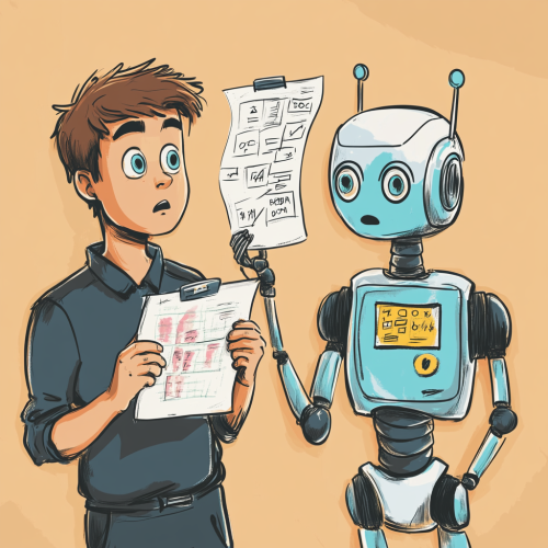 A Worried Man Gets Help From Robot Friend