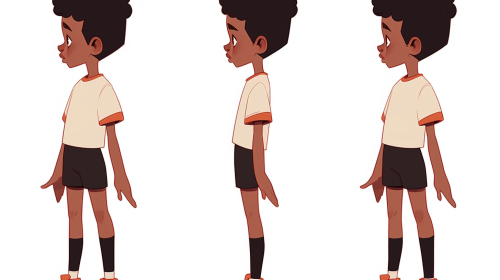 A Young Man in Afrocentric Attire - Vector Style