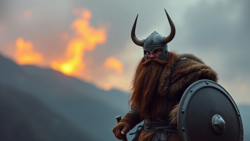 A brown Viking warrior in his armor. A brown Viking warrior in his armor.
