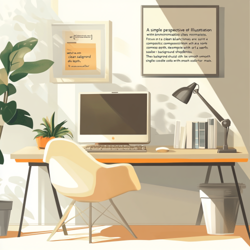 A calm illustration of nature with soft colors