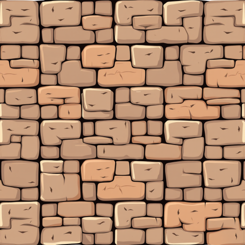 A cartoon stone block square tile texture