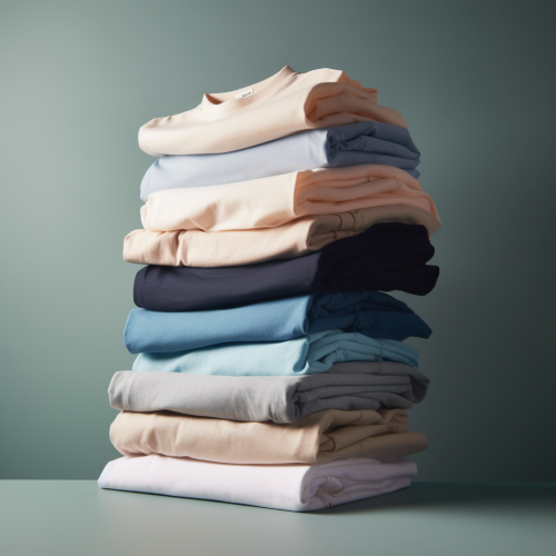 A collection of cotton t-shirts and shorts
