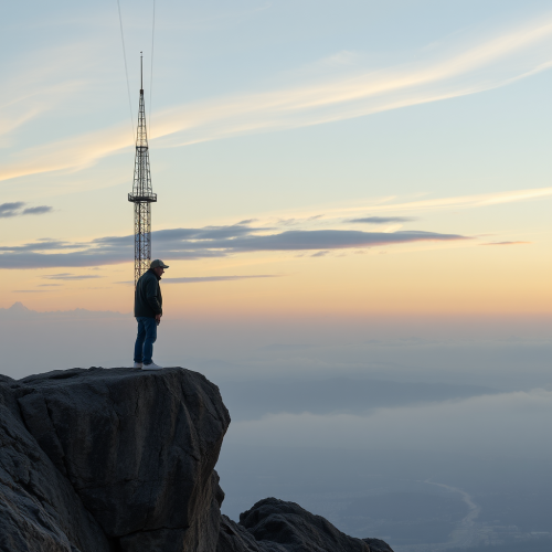 A colorful rainbow with yellow star on side.