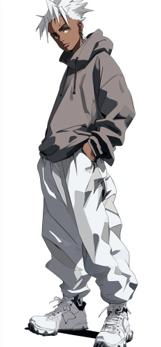 A cool hero with Chakra Energy and HipHop style.