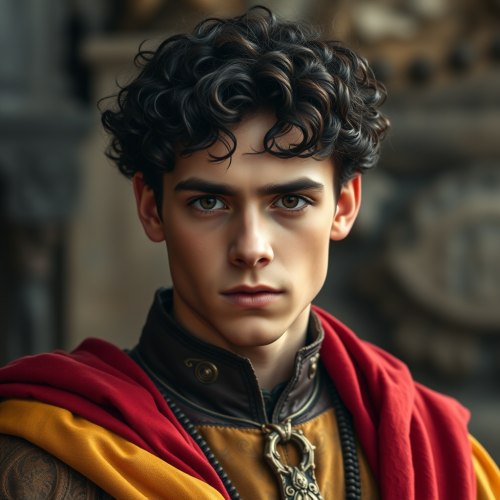 A handsome, regal Dornish father in noble attire.