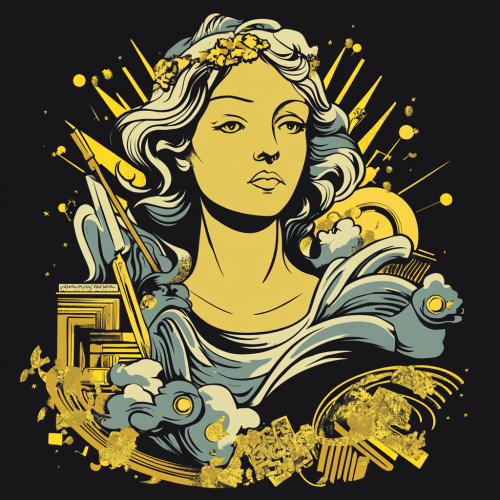 A logo design of urban Hestia protecting environment.