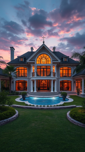 A luxurious house screensaver in stunning colors.