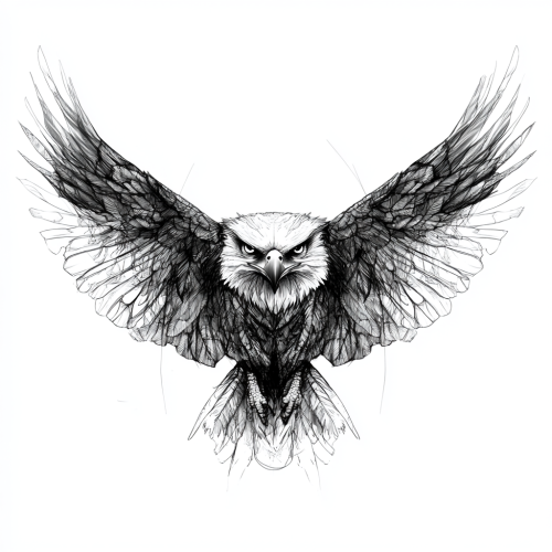 A majestic Philippine eagle spreading its wings wide