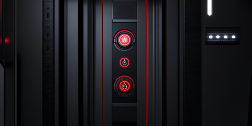 A modern door with push and pull signs