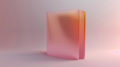 A modern folder design with pink and orange gradient.