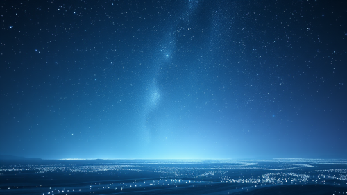 A mysterious world in beautiful light colors.