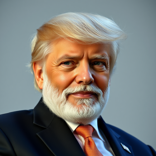 A picture of Prime Minister Modi and Trump's hair.