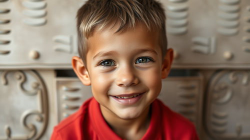 A picture of a 6-year-old boy.