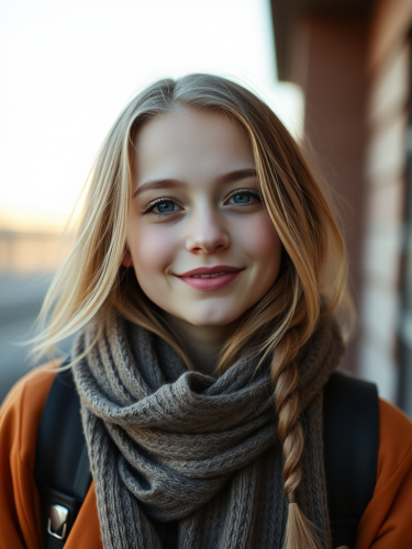 A picture of a white girl.