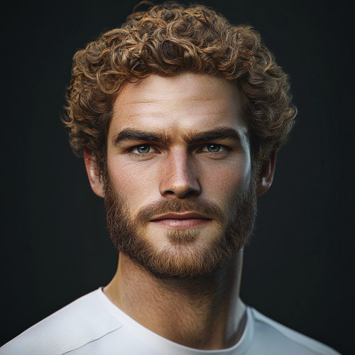 A portrait of a Dutch soccer player