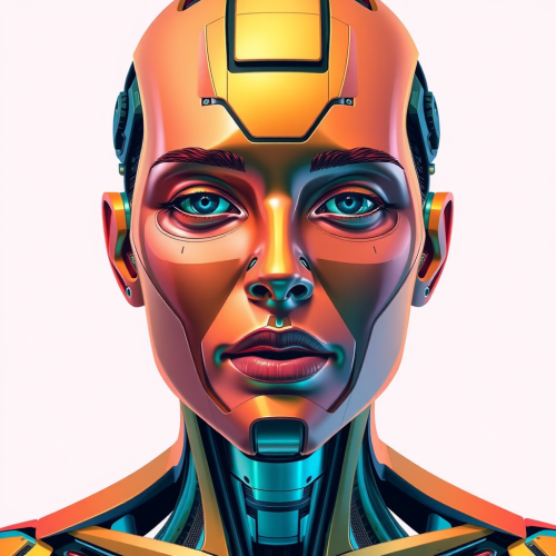 A realistic colored AI image.