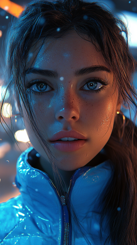 A realistic image of a Blue Monday scene