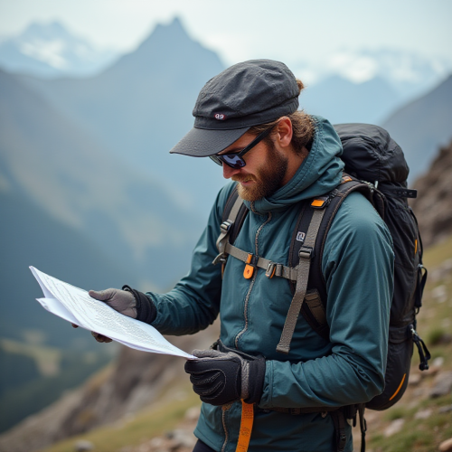 A scientist collects data from an extreme sport.