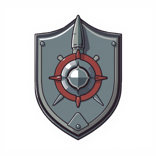 A shield attracting missiles illustrated quickly.