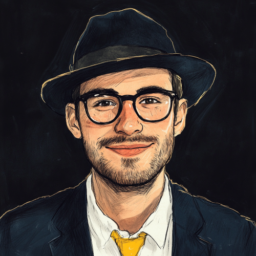 A smiling young man in stylish outfit